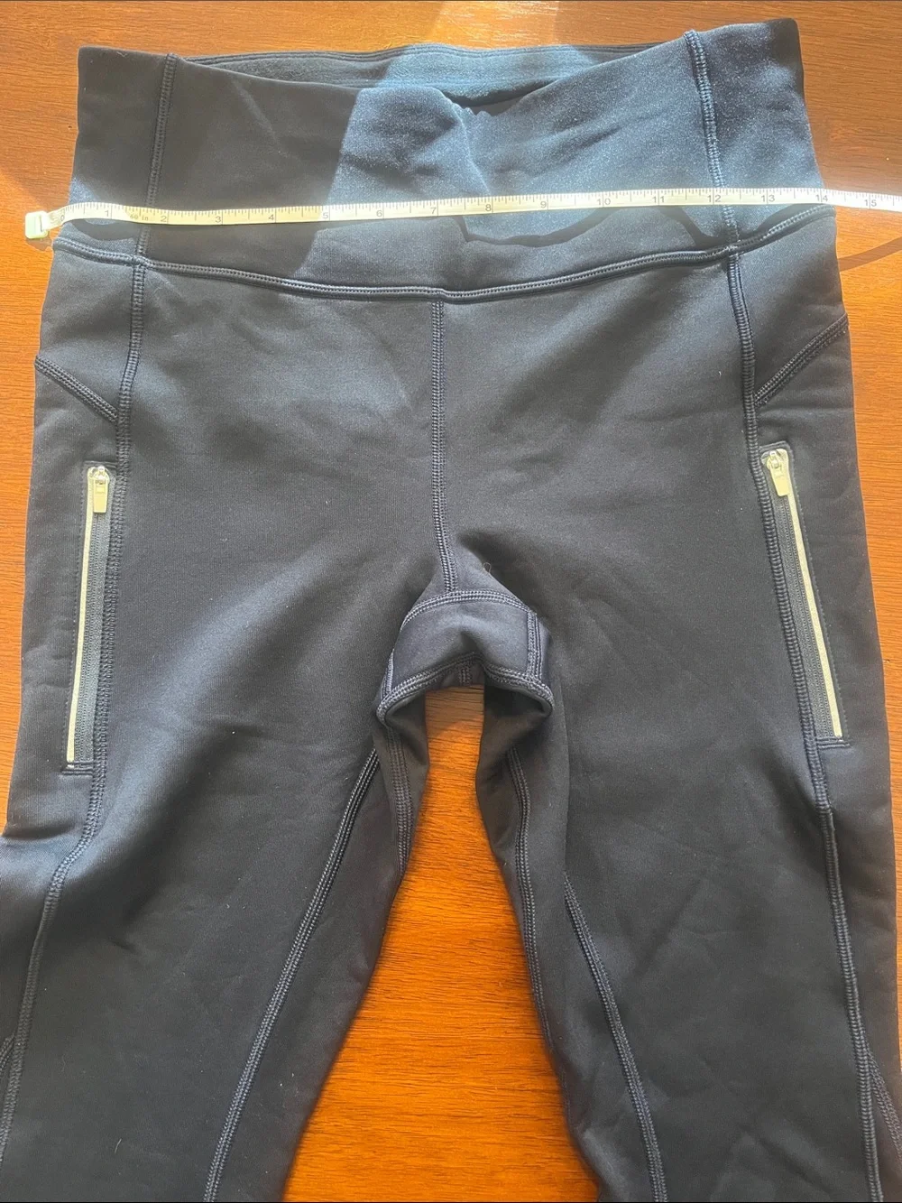 Athleta fleece leggings navy reflective - Picture 3 of 5